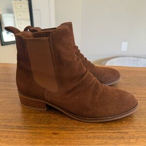 ALDO Tan Brown Suede Ankle Boots